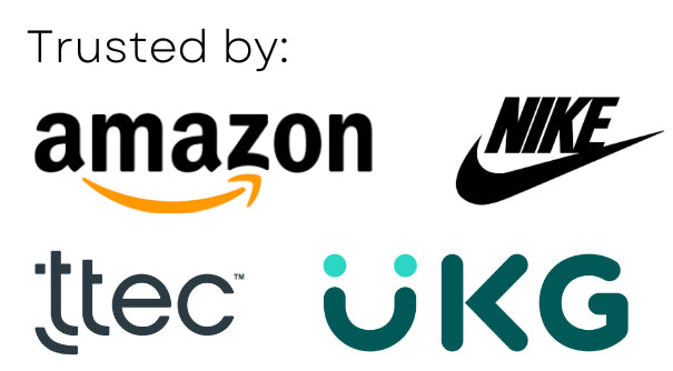 trusted by amazon, nike, ttec, ukg, pluralsight, roi